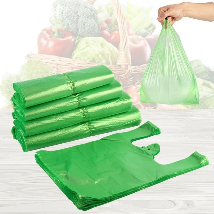 测试-Sample7 Green recycled vest bags