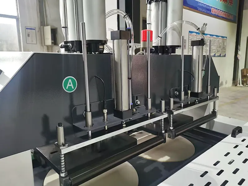Double channel t-shirt bag machine
